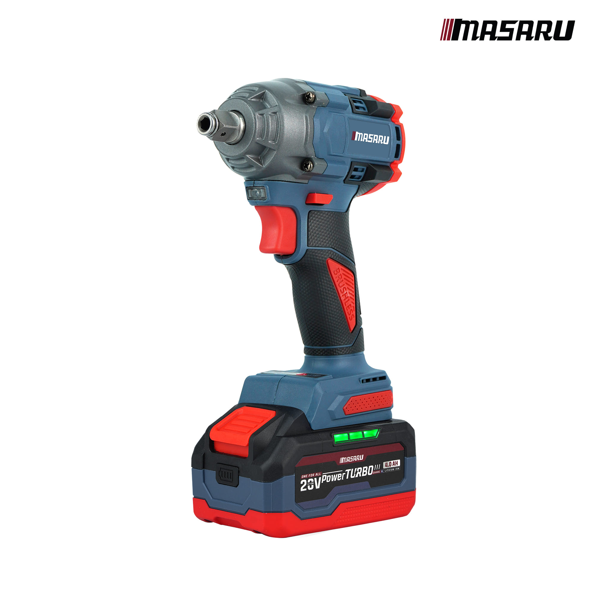 ชุดเซ็ตสว่านไขควงบล็อกไร้สาย MASARU 20V รุ่น SCCG-100 (พร้อมแบตเตอรี่และแท่นชาร์จ)
